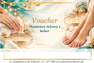 Voucher - Manicure żelowy 1 kolor